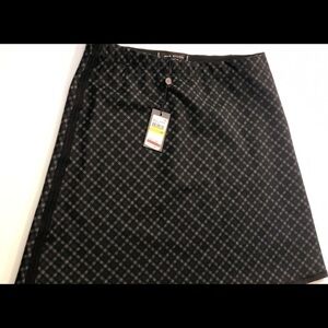 Max Studio London Plaid A-Line Skirt size M